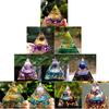 TYQXSH Energy Generator 60MM Tree of Life Orgone Pyramid Amethyst Peridot Chakra Reiki Meditation (Color : 9-6cm) view 2