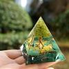 TYQXSH Energy Generator 60MM Tree of Life Orgone Pyramid Amethyst Peridot Chakra Reiki Meditation (Color : 9-6cm) view 4