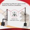 AllFuelHST Chimney Cap with Spark Screen for 8" Inner Diameter Chimney Pipe view 3
