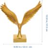 YRHH Eagle Sculpture Abstract Dapeng Statues Resin Eagle Sculpture Collectible Crafts Figurine for Home Living Room TV Cabinet Office Decoration-Gold view 2