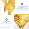 YRHH Eagle Sculpture Abstract Dapeng Statues Resin Eagle Sculpture Collectible Crafts Figurine for Home Living Room TV Cabinet Office Decoration-Gold view 4