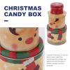 Angoily Christmas Cookie Tins Set of 3 Metal Christmas Tin Container With Lids for Giving Round Nesting Box Decorative Candy for Xmas Holiday Party (Elk) view 2
