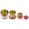 Angoily Christmas Cookie Tins Set of 3 Metal Christmas Tin Container With Lids for Giving Round Nesting Box Decorative Candy for Xmas Holiday Party (Elk) view 4