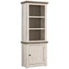 BOWERY HILL Right Wood Pier Cabinet in White Wash & Gray view 1