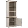 BOWERY HILL Right Wood Pier Cabinet in White Wash & Gray view 4