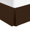 Cotton King Super Soft Egyptian Cotton Box Pleated Chocolate Bed Skirt 800 Series 18 Inches Tailored Drop Iron Easy Quadruple Wrinkle Free King 76'' x 80'' view 1