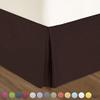 Cotton King Super Soft Egyptian Cotton Box Pleated Chocolate Bed Skirt 800 Series 18 Inches Tailored Drop Iron Easy Quadruple Wrinkle Free King 76'' x 80'' view 3
