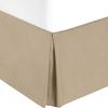 Cotton King Super Soft Egyptian Cotton Box Pleated Taupe Bed Skirt 800 Series 18 Inches Tailored Drop Iron Easy Quadruple Wrinkle Free Cal. Queen 60''x 84'' view 1