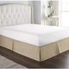 Cotton King Super Soft Egyptian Cotton Box Pleated Taupe Bed Skirt 800 Series 18 Inches Tailored Drop Iron Easy Quadruple Wrinkle Free Cal. Queen 60''x 84'' view 2