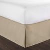 Cotton King Super Soft Egyptian Cotton Box Pleated Taupe Bed Skirt 800 Series 18 Inches Tailored Drop Iron Easy Quadruple Wrinkle Free Cal. Queen 60''x 84'' view 3