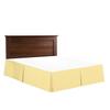 Cotton King Super Soft Egyptian Cotton Box Pleated Ivory Bed Skirt 800 Series 18 Inches Tailored Drop Iron Easy Quadruple Wrinkle Free Twin XL 39'' x 80'' view 3
