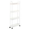 BAILR Storage Shelfs Heavy Duty Plastic, Storage Shelving for Garage Wheels, Storage Shelving Rack for Garage, Kitchen, Pantry, Living Room, Bathroom view 1