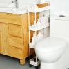 BAILR Storage Shelfs Heavy Duty Plastic, Storage Shelving for Garage Wheels, Storage Shelving Rack for Garage, Kitchen, Pantry, Living Room, Bathroom view 4