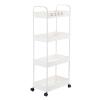 BAILR Storage Shelfs Heavy Duty Plastic, Storage Shelving for Garage Wheels, Storage Shelving Rack for Garage, Kitchen, Pantry, Living Room, Bathroom view 1