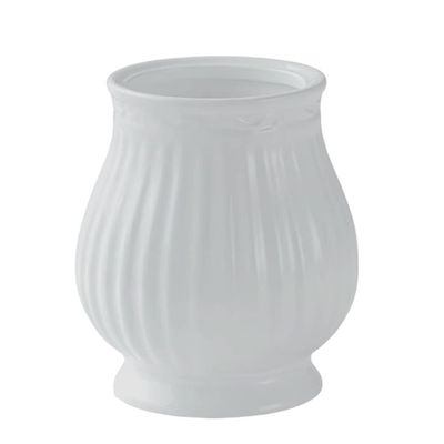 ABOOFAN Vintage Textured Ceramic Mini Vase, White, 1 Pound