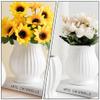 ABOOFAN Vintage Textured Ceramic Mini Vase, White, 1 Pound view 2