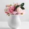 ABOOFAN Vintage Textured Ceramic Mini Vase, White, 1 Pound view 3