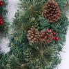 Wreath LIU- 270cm Christmas Garland Artificial Green Spruce with Pine Conesfor Home Wedding Party Christmas,Mantel,Stairs Railings and Doorway Decoration (Size : 10pack) view 4