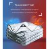 Xrdbfd 3x4m Clear Tarpaulin,Waterproof PVC Tarpaulin,with Reinforced Eyelets,Foldable Outdoor Plastic Tarpaulin Cover,Multi-Purpose Industrial Tarp for Plants,Gardens,greenhouses,2.1x2.1m/6.9 * 6.9ft view 2