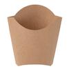 Restaurantware Bio Tek 3.9 x 2.6 x 3.5 Inch French Fry Cup 100 Disposable Snack Cups - Stackable Sustainable Kraft Paper 2 Ounce Fry Holder For Fries Onion Rings Popcorn or Cookies view 2