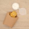 Restaurantware Bio Tek 3.9 x 2.6 x 3.5 Inch French Fry Cup 100 Disposable Snack Cups - Stackable Sustainable Kraft Paper 2 Ounce Fry Holder For Fries Onion Rings Popcorn or Cookies view 4