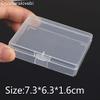 Crysdaralovebi Thick Transparent Plastic Small Square Boxes Packaging Storage Box with Lid for Jewelry Box, Accessories Finishing Box view 2