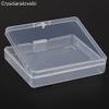 Crysdaralovebi Thick Transparent Plastic Small Square Boxes Packaging Storage Box with Lid for Jewelry Box, Accessories Finishing Box view 3