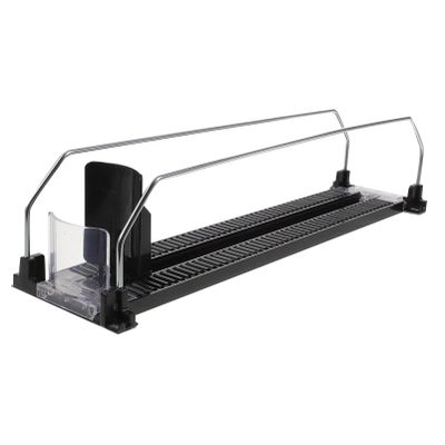 Hemobllo Drinks Organizer for Fridge- Refrigerator Bottle Can Organizer Adjustable Beverage Organizer Glide Pusher Drink Sliding Organizer for Vending Machine Refrigerator