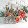ELECLAND 10 Pcs Christmas Picks Decorations Artificial Pine Branches Stems Spray with Pine Cones Faux Pine Picks Red Berry Holly Leaves for Craft Floral Christmas Wreath Picks Ornaments, Red view 3