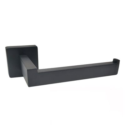ZTBH Bathroom Hardware Sets Bathroom Hardware Set, Black Robe Hook, Towel Rail Bar, Rack Bar, Tissue Paper Holder, Toothbrush Holder Bathroom Hardware Towel Set (Color : Paper Holder)