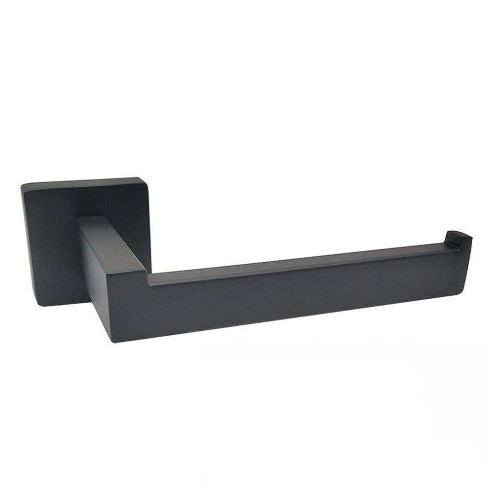 ZTBH Bathroom Hardware Sets Bathroom Hardware Set, Black Robe Hook, Towel Rail Bar, Rack Bar, Tissue Paper Holder, Toothbrush Holder Bathroom Hardware Towel Set (Color : Paper Holder)