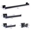 ZTBH Bathroom Hardware Sets Bathroom Hardware Set, Black Robe Hook, Towel Rail Bar, Rack Bar, Tissue Paper Holder, Toothbrush Holder Bathroom Hardware Towel Set (Color : Paper Holder) view 3