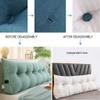 Headboard Backrest Triangular Reading Pillow Positioning Support Wedge Pillow for Bed Large Bolster Sofa Tatami Removable And Washable Cover,Light blue,79inch/200cm view 3