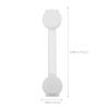 Uonlytech 10pcs Safety Cabinet Locks Adhesive Strap Locks for Fridge Door and Safety Easy Installation Material for Babyproofing Your Home view 4