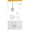 ZTBH Bathroom Hardware Sets Bathroom Accessories Set, Stainless Steel Toilet Paper Holder, Towel Rack, Robe Hook, Towel Bar Wall Mounted Bathroom Hardware Towel Set (Color : Toilet Brush) view 2