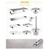 ZTBH Bathroom Hardware Sets Bathroom Accessories Set, Stainless Steel Toilet Paper Holder, Towel Rack, Robe Hook, Towel Bar Wall Mounted Bathroom Hardware Towel Set (Color : Toilet Brush) view 3