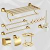 ZTBH Bathroom Hardware Sets Bath Hardware Sets, Bathroom Towel Rack, Paper Holder, Toilet Brush Holder, Towel Hanger, Hooks Bathroom Hardware Towel Set (Color : Corner Shelf) view 4