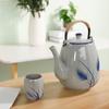 2000ml Ceramic Teapot Hand Painted Retro Handle Pot Household Creative Kettle Tea Set view 2