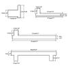ZTBH Bathroom Hardware Sets Bathroom Hardware Set, White Robe Hook, Towel Rail Bar, Tissue Paper Holder Toothbrush Holder Bathroom Hardware Towel Set (Color : 4 Piece Bathroom Set) view 2