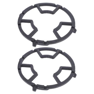 Uonlytech 2pcs Cast Iron Wok Stable - Support for Gas Stove Uniform Heating Compatible Microwave Grill for Home Cooking Barbecue