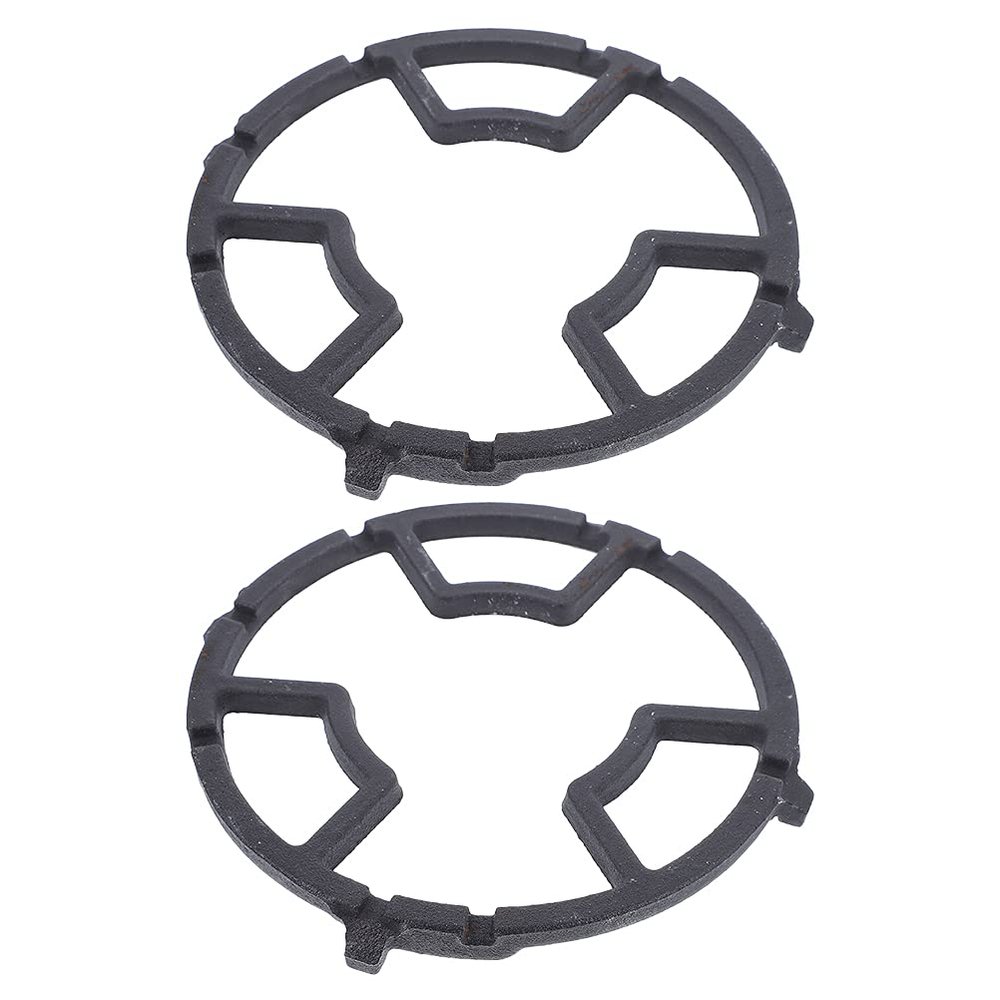 Uonlytech 2pcs Cast Iron Wok Stable - Support for Gas Stove Uniform Heating Compatible Microwave Grill for Home Cooking Barbecue