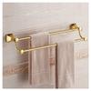 ZTBH Bathroom Hardware Sets Bath Hardware Sets, Bathroom Towel Rack, Paper Holder, Toilet Brush Holder, Towel Hanger, Hooks Bathroom Hardware Towel Set (Color : Double Towel bar) view 1
