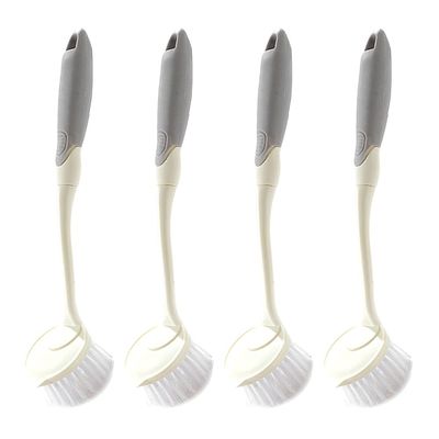 Uonlytech 4pcs Handle Pot Brushes Ergonomic Non- Kitchen Cleaning Tools for Sinks Pans Lightweight Scrubbing Brushes Hanging for Easy Storage
