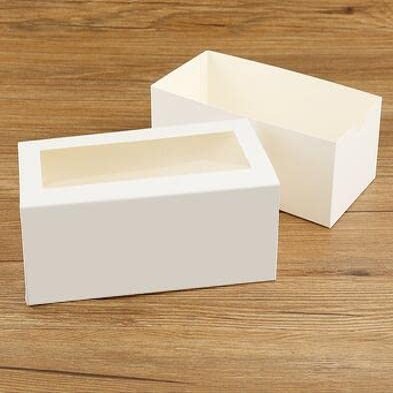 Crysdaralovebi 50pcs Snowflakes Towel Swiss Cake Roll Bread Rectangular Puff with Drawer Paper Packaging Box Handmade for Party Wedding (3,6.5x8.2x17.5cm)