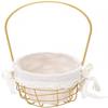 YRHH Wedding Flower Basket with Metal Rack Fruit Bread Basket with Liner Food Storage Baskets Desktop Arrangement Basket Succulent Flower Pot view 1