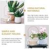 YRHH Wedding Flower Basket with Metal Rack Fruit Bread Basket with Liner Food Storage Baskets Desktop Arrangement Basket Succulent Flower Pot view 2