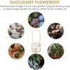 YRHH Wedding Flower Basket with Metal Rack Fruit Bread Basket with Liner Food Storage Baskets Desktop Arrangement Basket Succulent Flower Pot view 4