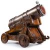 Cannon Wine & Whiskey Decanter Set, Handmade Extra Large Vintage Replica 750ml Decanter 21" - The Wine Savant - Pirate Treasure Wooden Cannonball, Naval, Napoleon, Civil War Old Cannons Holiday Gift view 2