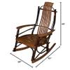 Furniture Barn USA Hickory Rocker, Walnut Finish view 2