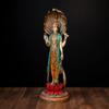 SHIVAJI ARTS Standing Vishnu Statue Bone Finish Hand Painted Multi Color 32CM Big Size Pack of 1 view 2